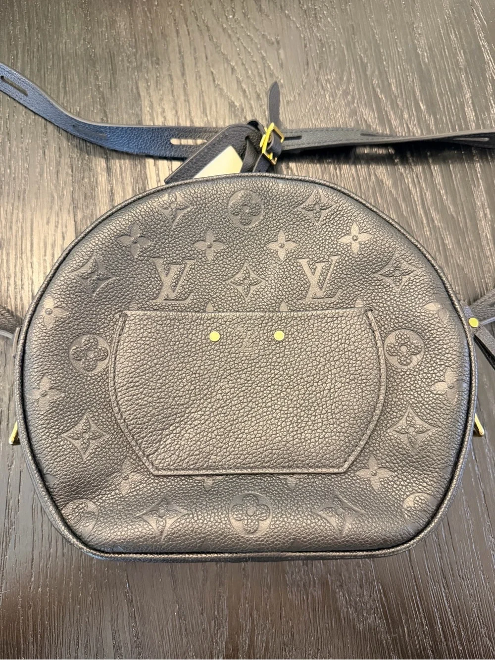 LV Cross Body Empreinte Boite Chapeau Souple MM Black